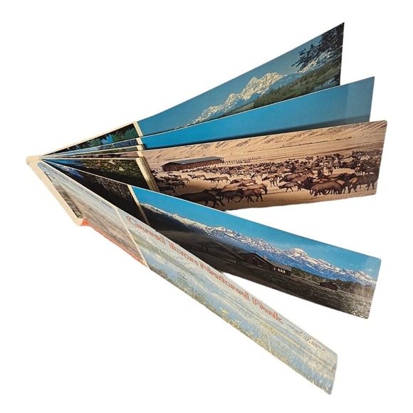 Postcards Vintage Wyoming Old Faithful Grand Teton Jackson Hole Western 20pc Lot - Picture 3 of 3